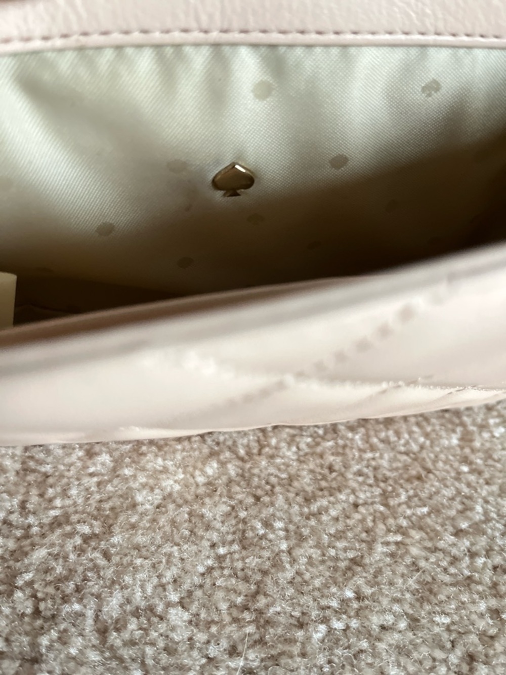Kate Spade Emerson Place Mini Vivenna Quilted Leather Bag in Mousse Frosting - Picture 9 of 10